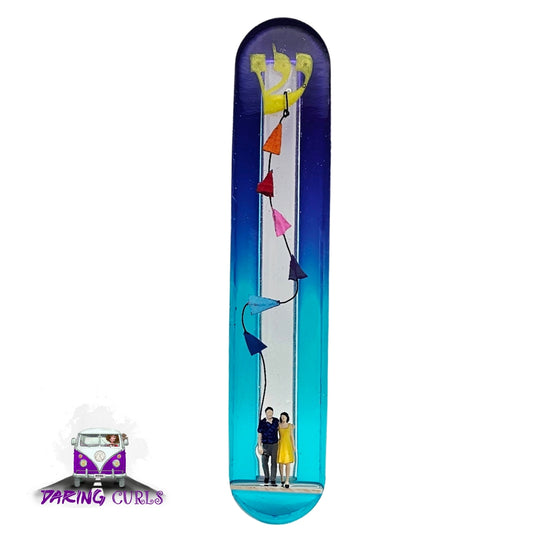 Mezuzah with a story - Loving Couple - 15cm #308 מזוזה עם סיפור