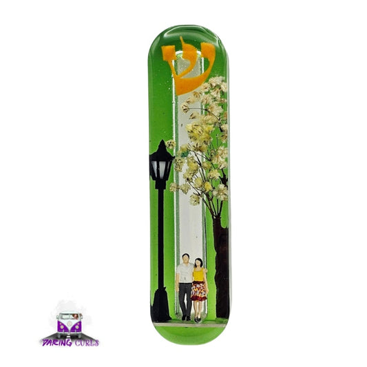 Mezuzah with a story - Loving Couple - 10cm #267 מזוזה עם סיפור