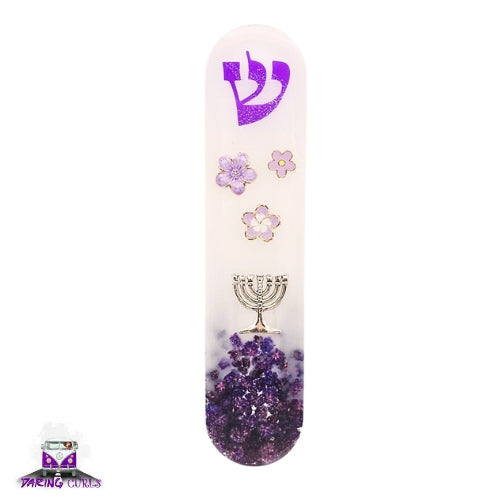Mezuzah with a story - White - 12cm #350 מזוזה עם סיפור