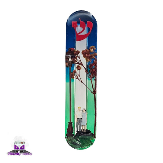 Mezuzah with a story - Loving Couple 12cm #296 מזוזה עם סיפור