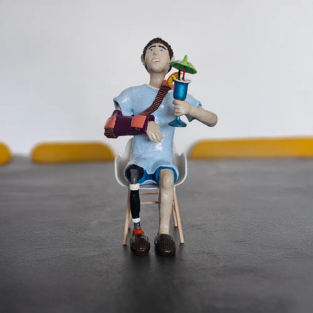 Injured Man Soldier #76 חייל פצוע Israel