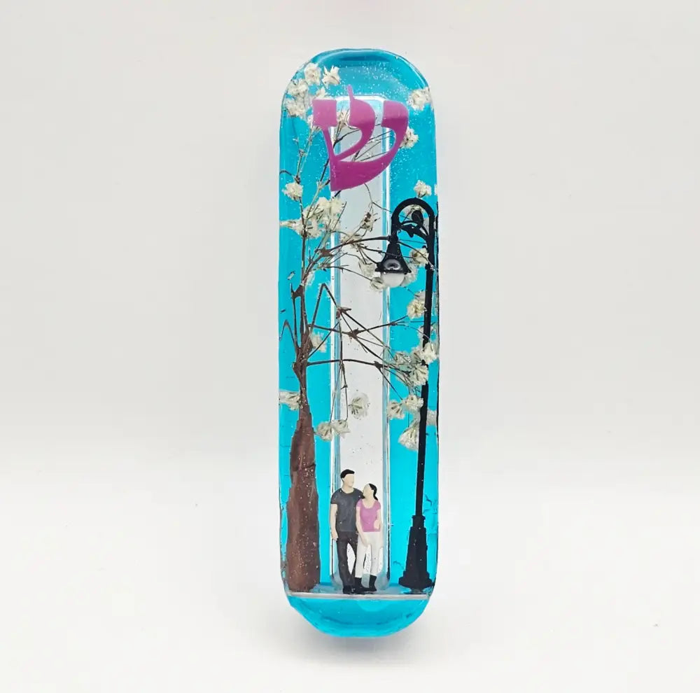 Mezuzah with a story 10cm #248 מזוזה עם סיפור Mezuzah