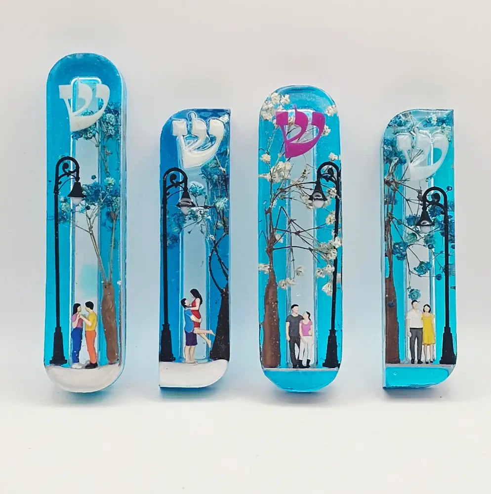 Mezuzah with a story 10cm #248 מזוזה עם סיפור Mezuzah