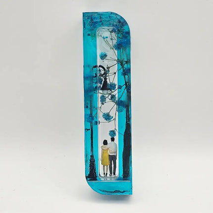 Mezuzah with a story 10cm #249 מזוזה עם סיפור Mezuzah