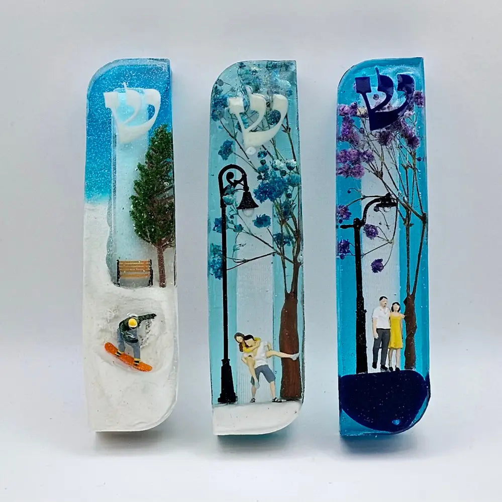 Mezuzah with a story 12cm #247 מזוזה עם סיפור Mezuzah