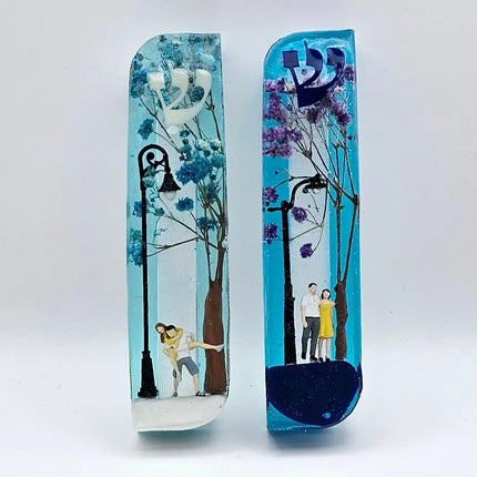 Mezuzah with a story 12cm #247 מזוזה עם סיפור Mezuzah