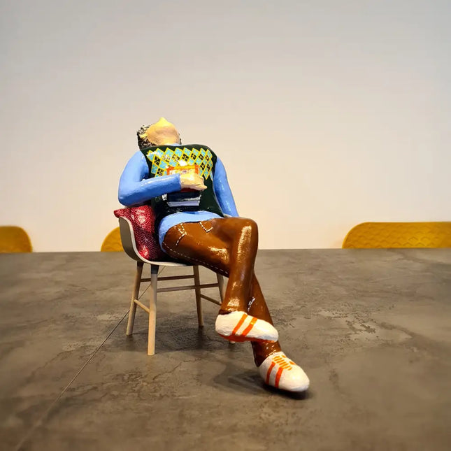 Sleeping man on a chair איש ישן על כסא Armchair